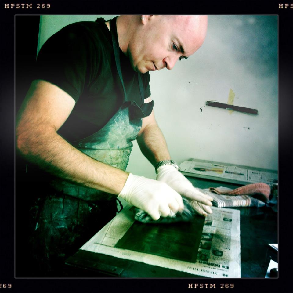 TOM PHELAN: Mono Print Demonstration